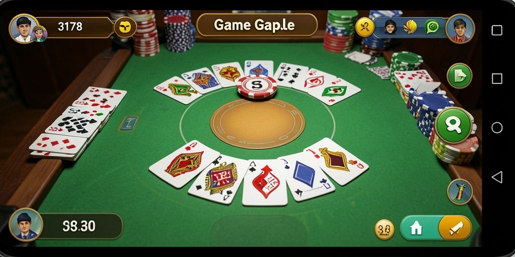 Tampilan gameplay Gaple yang seru dan interaktif.