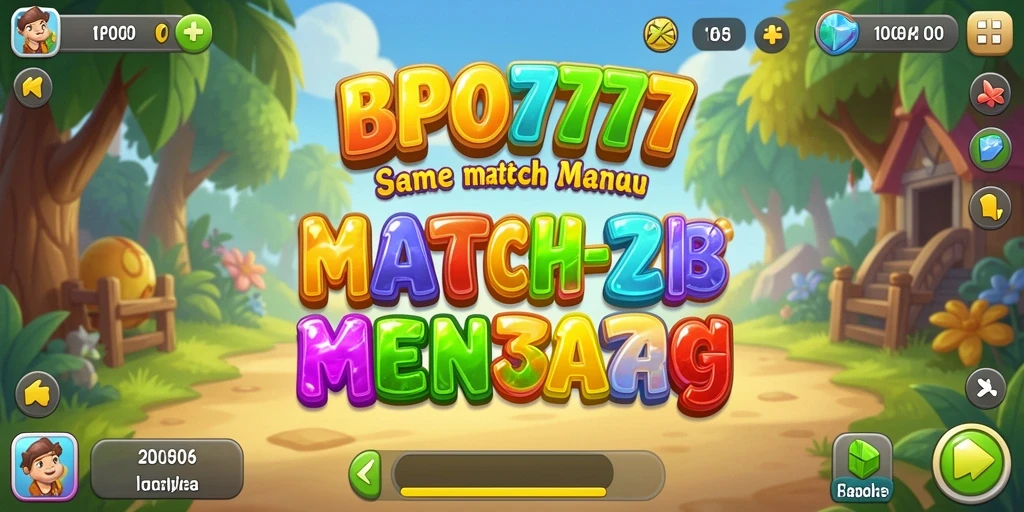 Tampilan menarik dari gameplay BPO777 di kategori Match-3.