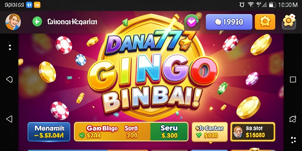 Tampilan gameplay seru dalam DANA777, game Bingo yang menarik.