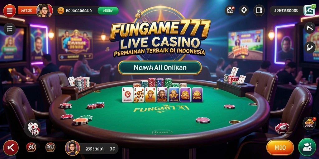 Gameplay Live Casino yang menarik dan interaktif di FUNGAME777.