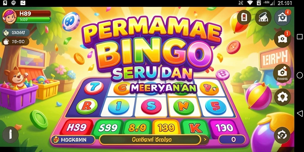 Tampilan gameplay H89 yang menarik dengan elemen bingo yang interaktif.