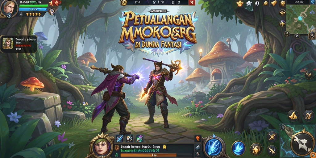 Tangkapan layar gameplay <strong>JAKARTAWIN</strong> menunjukkan aksi seru dan grafis menawan di dunia MMORPG.
