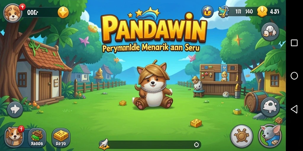 Tampilan luar biasa gameplay PANDAWIN yang sederhana dan menarik.
